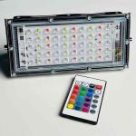 RGB LED Flood Light - Remote Controlled IP65 Waterproof Landscape & Outdoor Lighting (50W, AC220V)