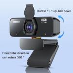 GearUP K450 Webcam- 2K 4.0MP HD USB Webcam with Privacy Cover Plug & Play USB Webcam with Built-in Mic