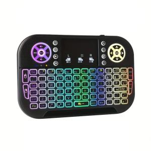 GearUP MK20 2.4GHz + Wireless Dual Mode RGB Backlit Rechargeable Mini Portable Keyboard With Touchpad