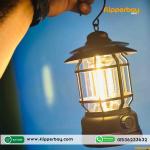 Multifunctional Rechargeable Stepless Dimming Handheld LED Camping Lamp Vintage Portable Lantern