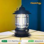 Multifunctional Rechargeable Stepless Dimming Handheld LED Camping Lamp Vintage Portable Lantern