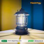 Multifunctional Rechargeable Stepless Dimming Handheld LED Camping Lamp Vintage Portable Lantern