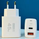 GearUP GP007 45W Fast Charging PD 3.0+ QC 3.0 USB Wall Charger