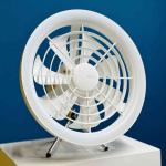 JISULIFE FA17 Rechargeable Outdoor LED Ceiling Fan with Table Stand/Long Stand (Multicolor)