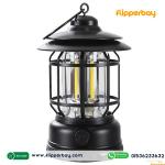 Multifunctional Rechargeable Stepless Dimming Handheld LED Camping Lamp Vintage Portable Lantern