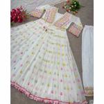 Sequence Georgette Gown Set - White